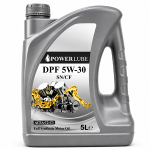 POWER LUBE DPF 5W-30 FULL SYNTHETIC ENGINE OIL – 5L New DPF TECHNOLOGY